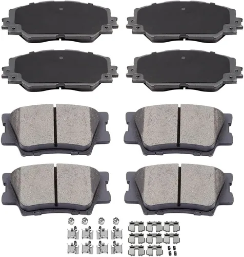 Miniatura 33 de CCIyu Juego de pastillas de freno de cerámica delanteras y traseras D882/D883 para Buick Rainier (2004-2005), Chevrolet SSR (2003-2005), Chevrolet