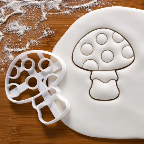Miniatura 4 de Juego de 3 cortadores de galletas con temática caprichosa (diseños: seta, caracol, y hoja de arce), 3 piezas - Bakerlogy