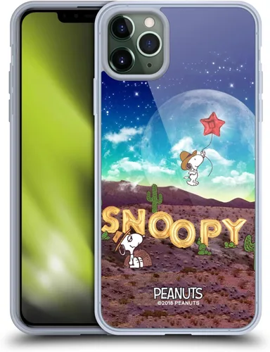 Miniatura 76 de Head Case Designs Funda de gel con licencia oficial de Peanuts Nebula Cactus Needles Snoopy Space Cowboy [protección de grado militar] compatible