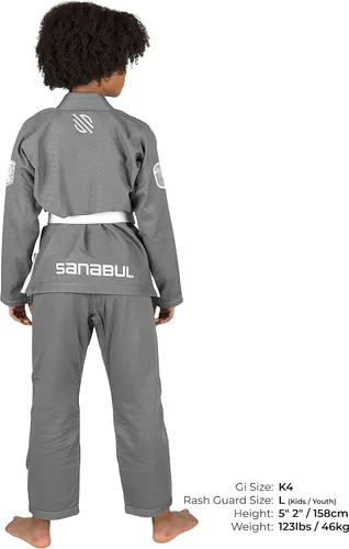 Miniatura 7 de Sanabul, Future Legend Kids - Traje de Jiu Jitsu brasileño, BJJ Gi