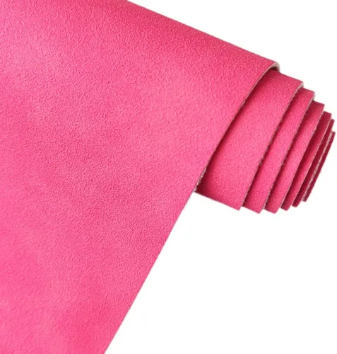 Miniatura 15 de Beige Rosa Suave Tela Sintética de Ante 30x135cm Cuero Sintético Hielo para Mochilas, Bolsos, Costura, Manualidades