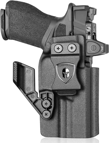 Miniatura 23 de Funda WARRIOLAND IWB de Kydex con corte óptico y garra, ajuste selecto para Glock 17/19/ 19X/ 43X/ 26/MOS, P365/P365X/ P365XL/ P320, Hellcat