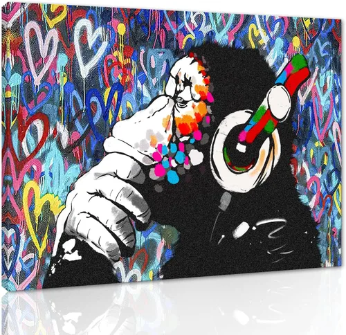 Miniatura 111 de Yatsen Bridge Arte Callejero Clásico Banksy Graffiti Arte de Pared Detrás de la Cortina Pósters Pinturas en Lienzo Imágenes de Graffiti Coloridas