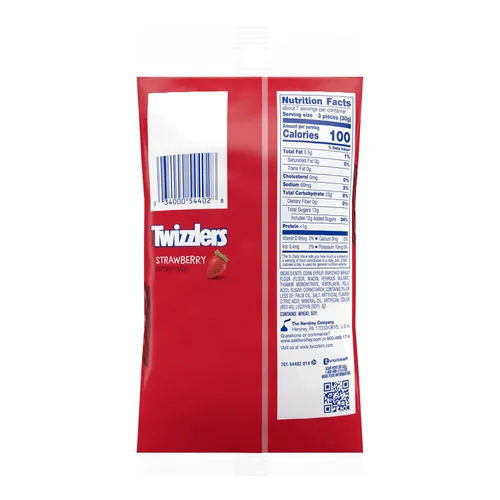 Miniatura 2 de TWIZZLERS Twists - Bolsa de caramelo masticable con sabor a fresa, 7 onzas