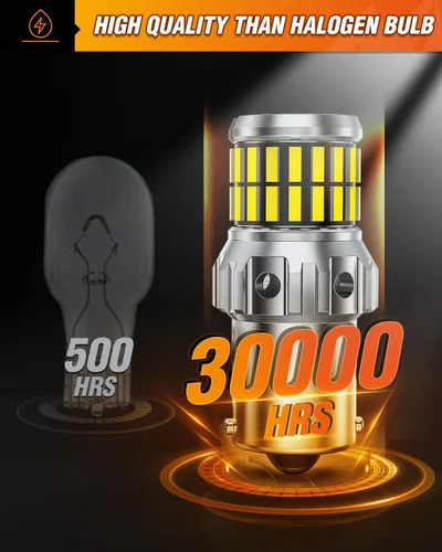 Miniatura 6 de Nilight 1156 - Bombilla LED súper brillante 4014 63SMD, lámpara de repuesto para luz de reversa, luz de marcha atrás, luz de freno trasero, luz