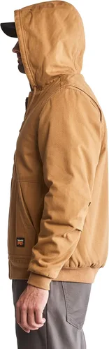 Miniatura 3 de Timberland PRO Chaqueta con capucha de lona con forro Gritman para hombre Marrón