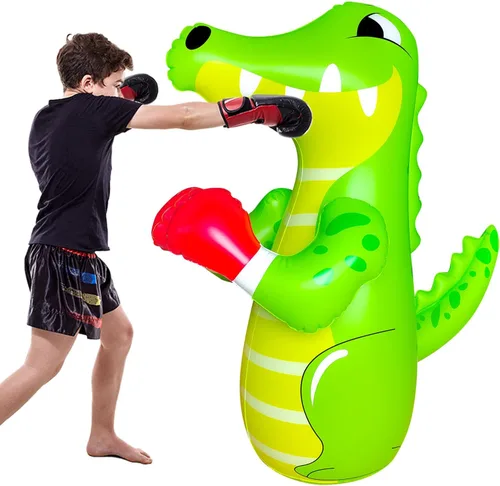 Miniatura 5 de 48 in Punching Bag for Kids, Free Standing Inflatable Dummy, Inflatable Punching Bag, De-Stress Boxing Bag for Kid