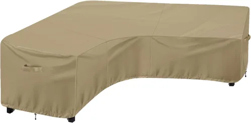 Miniatura 9 de OutdoorLines Funda seccional curvada impermeable para exteriores, resistente a los rayos UV, resistente al viento, para terraza, césped y patio