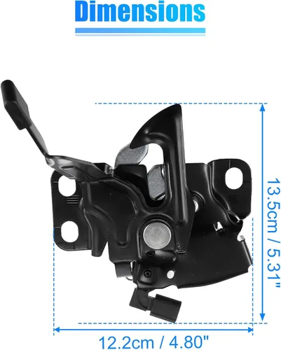 Miniatura 8 de X AUTOHAUX 74120-TBA-A01 Cerradura de Gancho para Capó del Motor de Coche para Honda Civic EX/EX-L/EX-T/LX/Si/Sport/Sport Touring/Touring 2016-2020