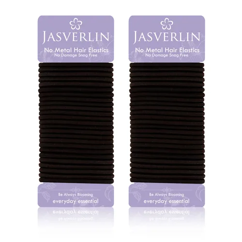 Miniatura 14 de JASVERLIN Lazos elásticos para cola de caballo para cabello grueso, para mujeres, niñas y hombres, antideslizantes, por rotura, sin enredos