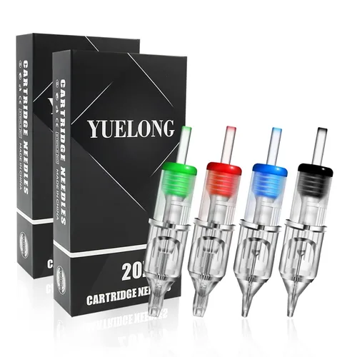 Yuelong - Cartuchos de agujas de tatuaje – Yuelong 40 cartuchos de tatuaje, agujas mixtas redondas para sombreado Magnum 3RL 5RL 7RL 9RL 7RS 9RS 7RM