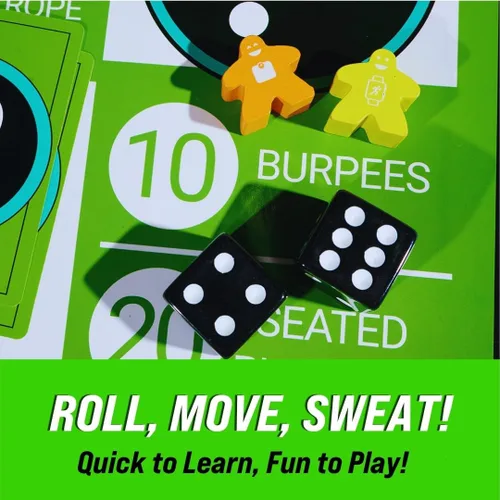 Miniatura 5 de BoardGains Pro - Juego de mesa de fitness Maestros, entrenadores y padres de PE Uso para entrenamientos grupales, ejercicio en casa y educación