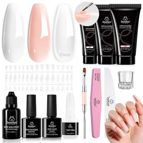 Miniatura 11 de Beetles - Juego de gel de extensión de uñas Blackberry Glaze, 12 colores, kit de gel de uñas de polietileno, para principiantes, bricolaje, hogar