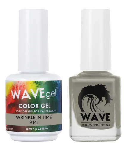 Miniatura 28 de WAVEGEL - Juego dúo de gel y esmalte de uñas a juego - Colección Simplicity - #P109 Blizzard I 0.5 onzas