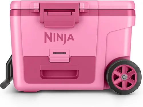 Miniatura 21 de Ninja Enfriador Enfriador FrostVault de 45QT con ruedas Aislado con cajón de almacenamiento Temp Dry Mantiene el hielo frío durante días