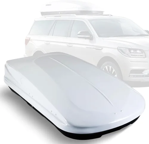 Miniatura 12 de Cajas de Carga para Techo Grandes Portadores de Carcasa Dura Portaequipajes para Techo con Cerradura de Llave 56" L x 30" A x 13.7" Al, 13 Pies
