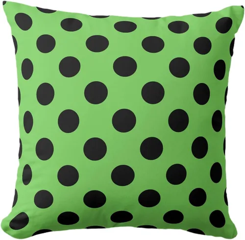 Miniatura 23 de Fundas de almohada de lunares negros sobre beige de 16 x 16 pulgadas, fundas de almohada decorativas rústicas y cuadradas para decoración del sofá