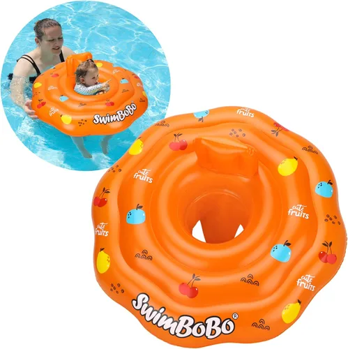 Miniatura 8 de Flotador inflable de natación para bebé con asiento de seguridad, juguetes divertidos para piscina para niños de 6 a 36 meses