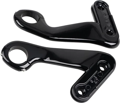 Miniatura 3 de 1 par de soporte de carenado delantero negro compatible con Harley Road Glide FLTR CVO Ultra FLTRUSE FLTRX FLTRU 2010-2013