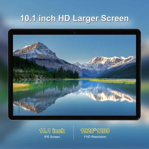 Miniatura 2 de 2025 Android 12 Tablets 10.1 Octa-Core 2 en 1 Tablet 64 GB + 512 GB Expandir incluye funda, teclado, lápiz capacitivo, cámara dual 13+5, pantalla