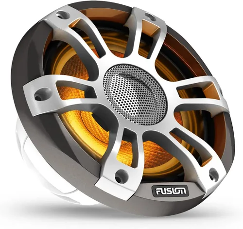 Garmin Fusion Signature Series 3i - Altavoces coaxiales marinos, 6.5 pulgadas, 230 vatios, CRGBW, coaxiales, deportivos, color gris, (par)