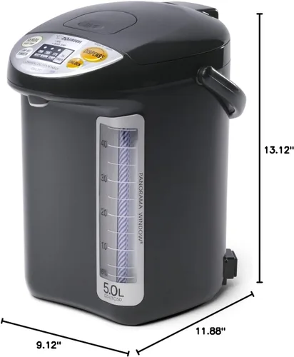 Miniatura 4 de Zojirushi CD-LTC50 Hervidor de agua comercial y calentador (169 oz, negro)