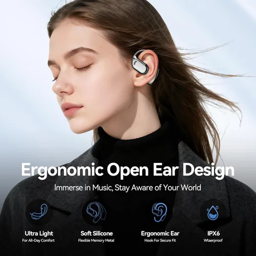 Miniatura 2 de Auriculares inalámbricos Bluetooth con pantalla de alimentación LED, 48 horas de reproducción, IPX6, impermeables, cómodos para entrenamiento