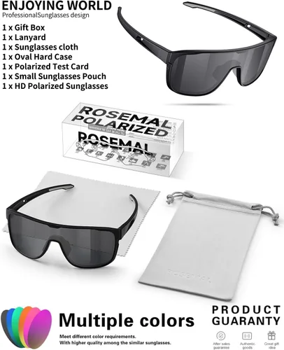 Miniatura 6 de Gafas de sol deportivas polarizadas para hombres y mujeres, jóvenes, béisbol, correr, ciclismo, conducción, pesca, tenis, golf, motor TAC UV400 TR90