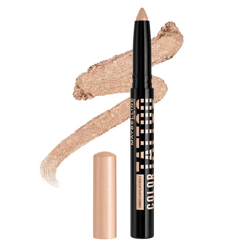 MAYBELLINE Color Tattoo Longwear - Sombra de ojos multiusos Stix, maquillaje de ojos, I am Courageous (bronce claro brillante)