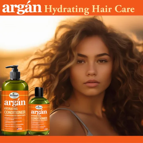 Miniatura 3 de Difeel Acondicionador hidratante de argán de 33.8 onzas – Acondicionador de aceite de argán natural, sin parabenos, acondicionador natural