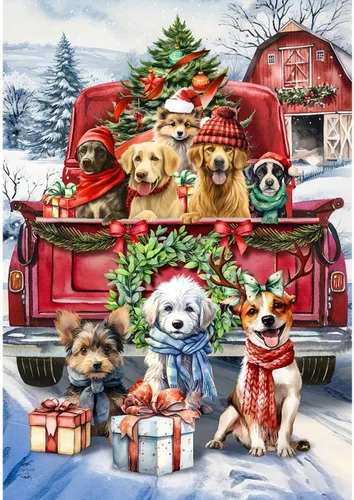 Miniatura 11 de Briarwood Lane - Bandera para casa con enanos de invierno, temática de Navidad, con gorro de Santa, humor, 28 x 40 pulgadas Gnomos de invierno