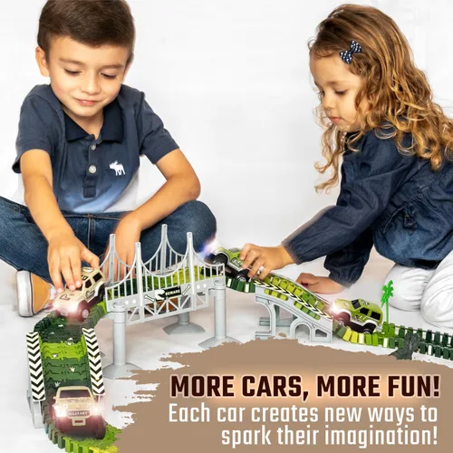 Miniatura 4 de JITTERYGIT Autos de Reemplazo para Pistas - Accesorios Extra para Carreras de Coches para Pista de Dinosaurios y Juguete de Tren - Regalo Compatible