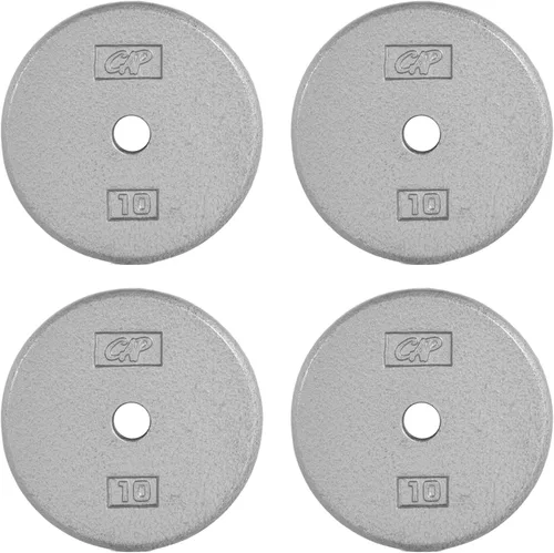Miniatura 18 de CAP Barbell Placas de peso estándar de hierro fundido de 1 pulgada, individuales y juegos 1.25-50 libras Múltiples opciones Gris