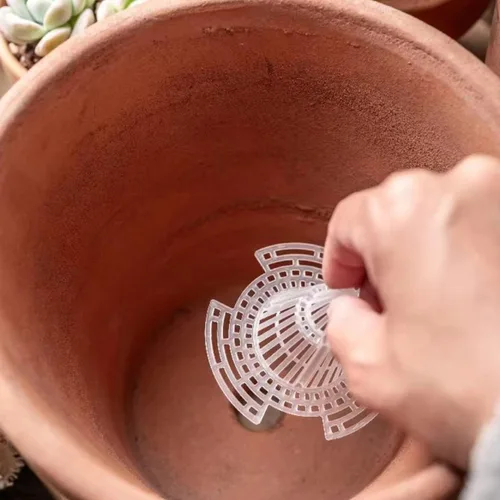 Miniatura 7 de Grava para macetas de drenaje, agujero de plástico para macetas, almohadilla de malla, forma de cono para plantas, rejilla inferior, pantalla