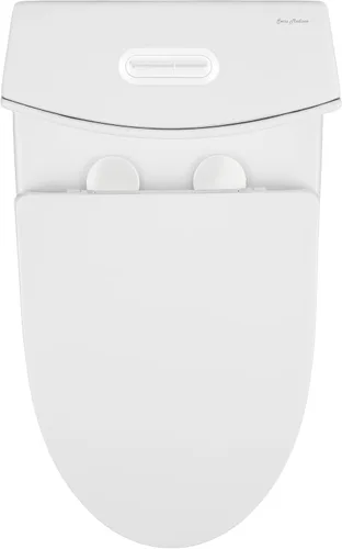 Miniatura 7 de Swiss Madison SM-1T254 St. Tropez - Inodoro de una pieza con descarga dual Tornado, 0.8/1.28 GPF, con asiento de cierre suave, altura cómoda BLANCO