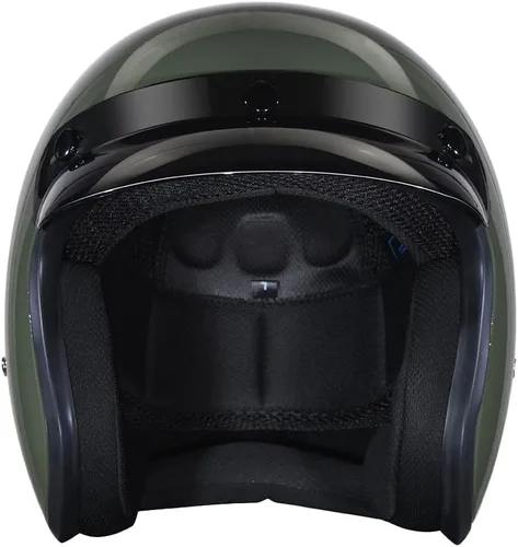 Miniatura 2 de Daytona Helmets Casco de motocicleta de cara abierta de 3/4, aprobado por DOT, ligero y cómodo, diseño vintage para scooter, crucero y bicicletas