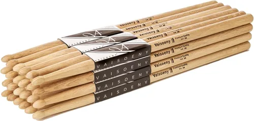 Baquetas de tambor, baquetas 2B, baquetas clásicas de madera de roble para tambores, accesorios profesionales de percusión para instrumentos