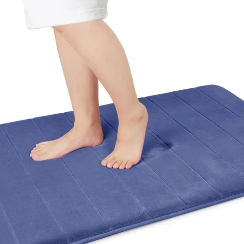 Miniatura 54 de Yimobra Tapete de baño de espuma viscoelástica, súper suave, absorbente, antideslizante, de secado rápido, lavable a máquina, tapete para bañera