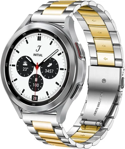 Miniatura 10 de Correa compatible con Samsung Galaxy Watch 6/6 Classic/Galaxy Watch 5/5 Pro / 4/4 Classic/Galaxy 3 de 1.614 pulgadas, correa de repuesto de metal