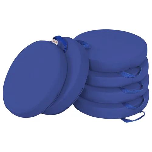 Miniatura 16 de ECR4Kids SoftZone - Cojines de suelo, redondos, asientos flexibles, surtidos, 6 piezas