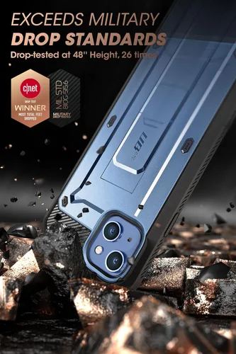 Miniatura 3 de SUPCASE Funda para iPhone 14 con Soporte y Clip para Cinturón (Unicorn Beetle Pro), [Protector de Pantalla Integrado]