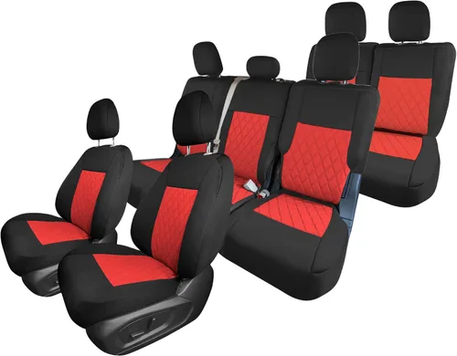 Miniatura 28 de FH Group Fundas de asiento de automóvil de ajuste personalizado hechas específicamente para la base Ford Explorer 2020-2024, fundas de asiento