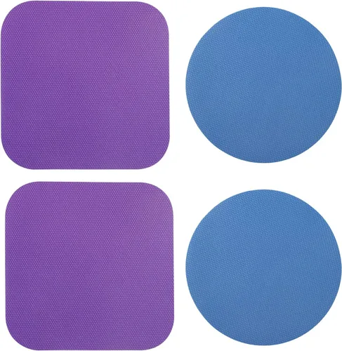 Miniatura 9 de 4 almohadillas para abridor de tarros, agarres de goma para tarros, abridor de tarros multifunción para personas mayores con posavasos de manos Azul