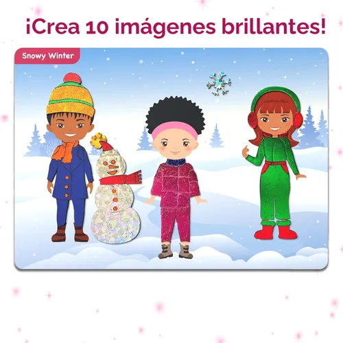 Miniatura 5 de Skillmatics Foil Fun - Vestirse, Arte sin Desorden para Niños, Kits de Manualidades y Suministros, Actividad Creativa DIY, Juguetes de Viaje