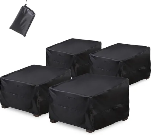 Miniatura 9 de ALSTER Fundas para Sillas de Patio Impermeables, Fundas para Sillas de Exterior (32" L x 37" A x 36" Al), Fundas de Muebles Negras Duraderas e