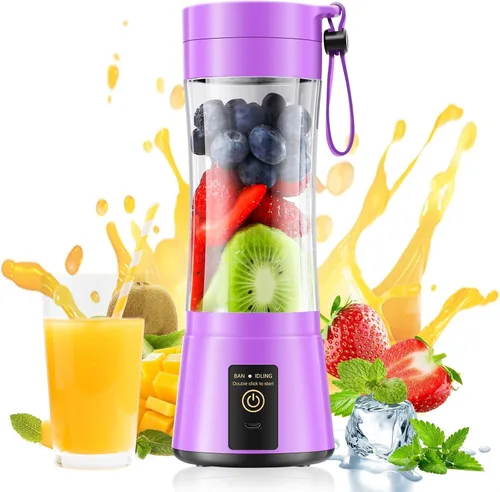 Miniatura 12 de Cordless Portable Personal Size Blender - Mini Blender Make Smoothies and Shakes, 380Ml BPA Free Travel Cup, Powerful Blending Suit in