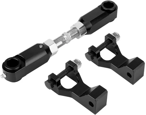 Miniatura 8 de Kit de bajada delantera, material de aluminio, kit de bajada delantera y trasera ajustable para ATV para Raptor 350 660 700 (negro)