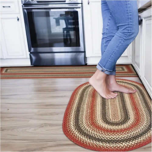 Miniatura 140 de Homespice Alfombras de Área Ovaladas Trenzadas de Yute Denim Azul de 8x10 pies para Sala de Estar, Dormitorio y Comedor. Apto para Mascotas. Estilos