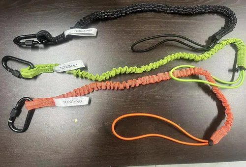 Miniatura 6 de Paquete de 3 cordones retráctiles para herramientas, correa de seguridad para herramientas de protección contra caídas con mosquetón de bloqueo