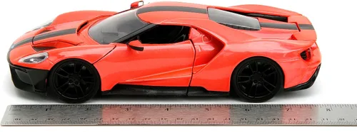 Miniatura 6 de Jada Pink Slips 1:24 W1 2017 Ford GT - Coche fundido a presión, juguetes para niños y adultos (salmón metálico)